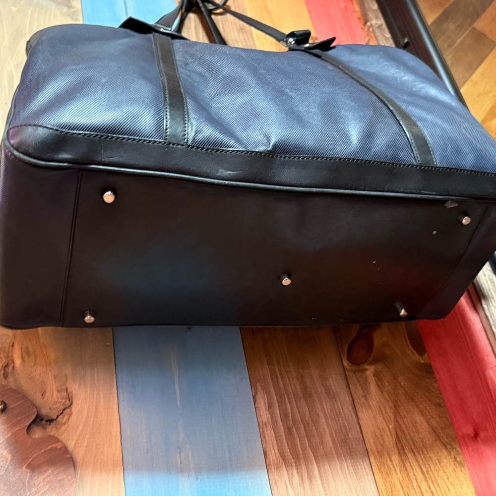 Coach Gotham Textured Leather Duffle Bag – Navy Blue (Style No. F54786) - Picture 14 of 14